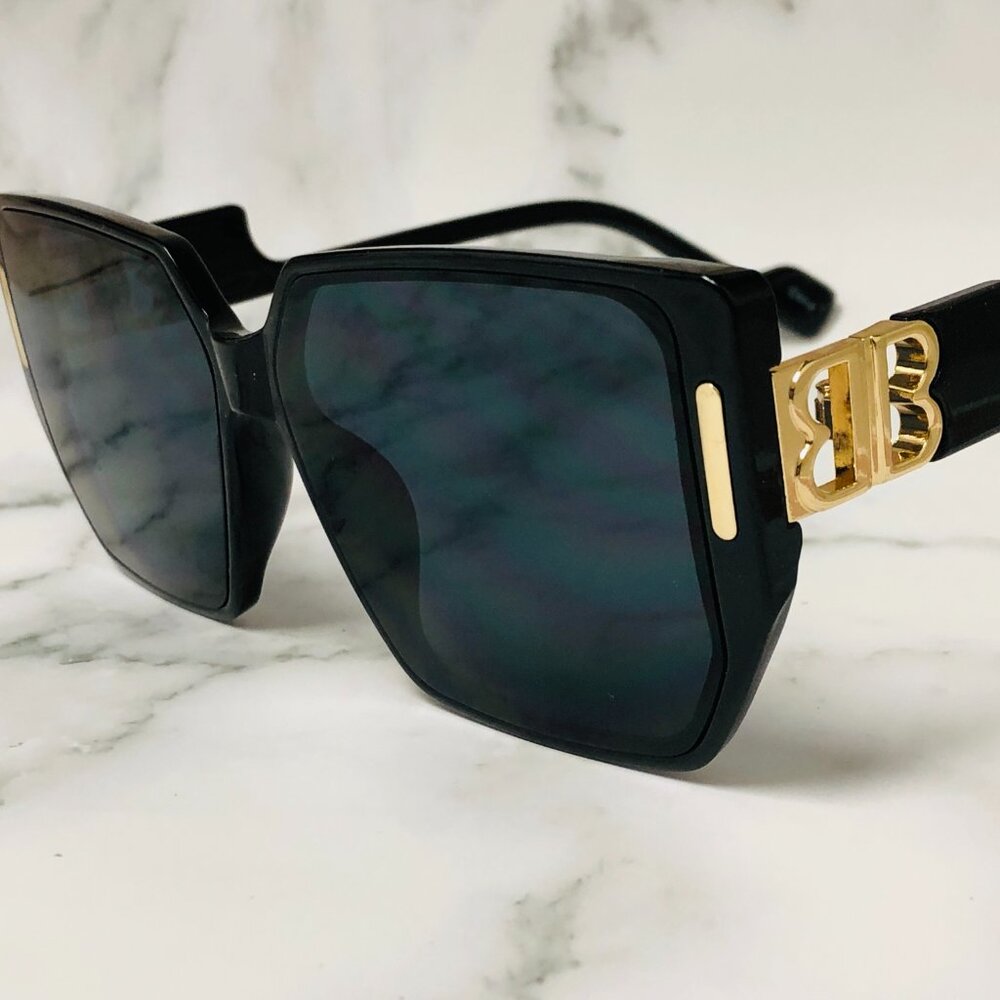Sunglasses Women Sunglasses Black Square Lens Elegant Shades Lentes Gafas Mujer